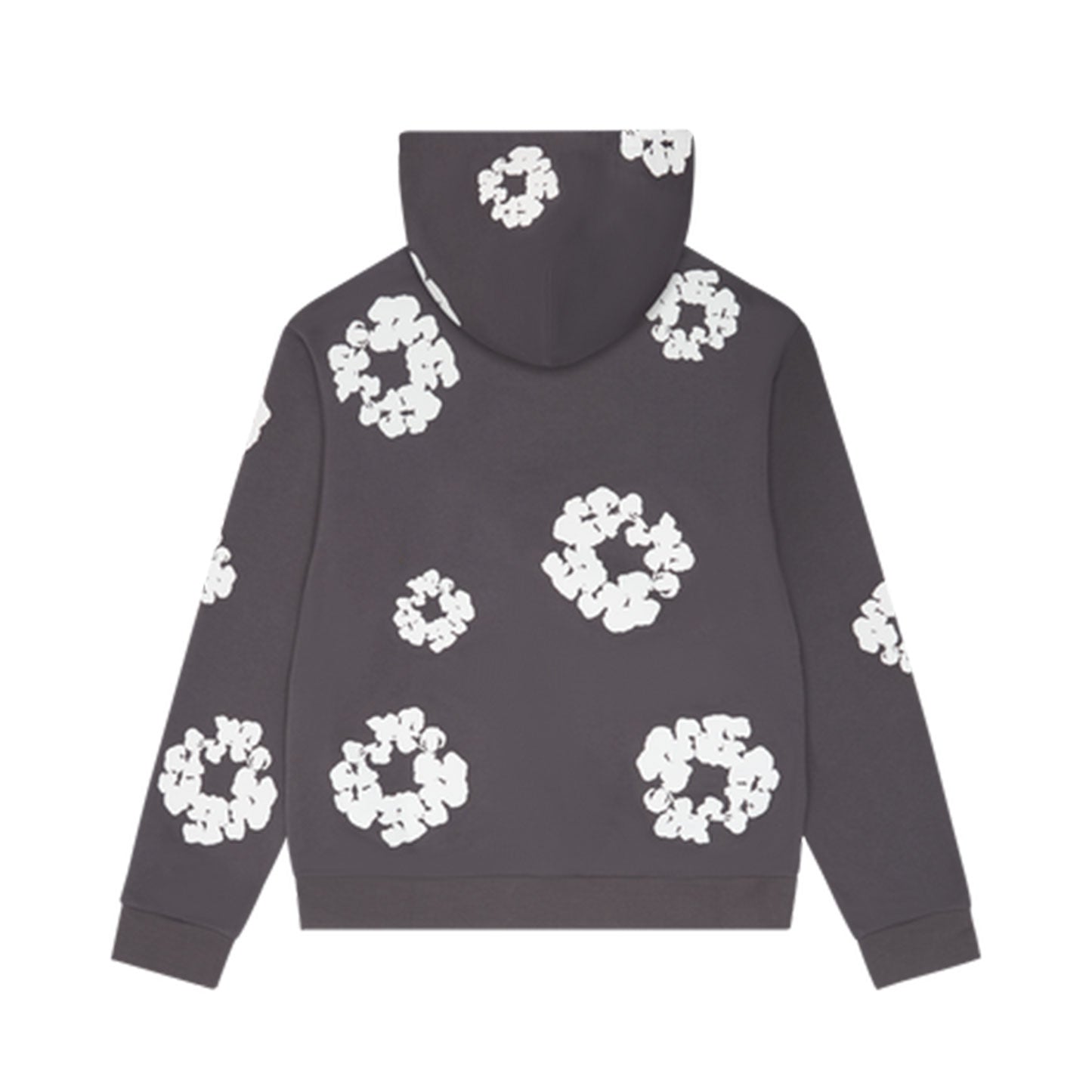 Denim Tear cotton wreath hoodie charcoal