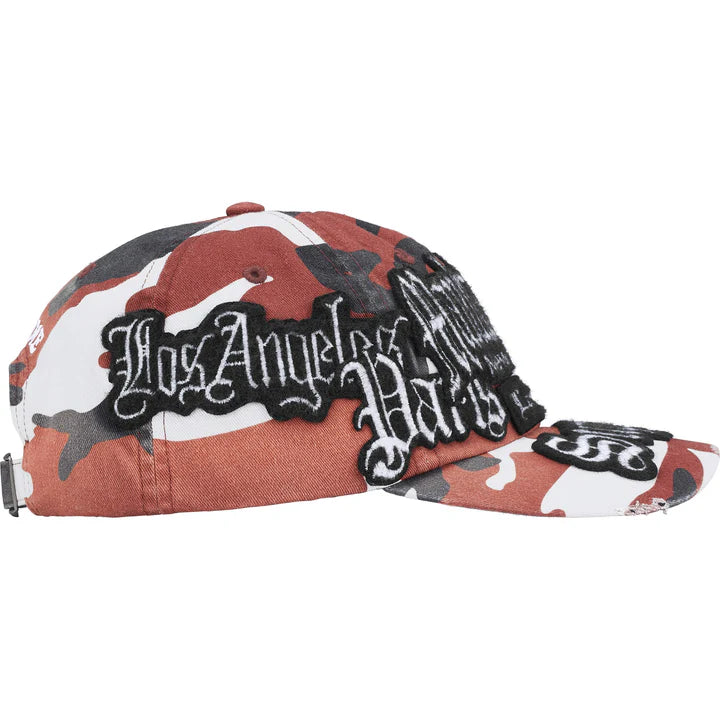Supreme City Patches 6-Panel Hat Red Camo