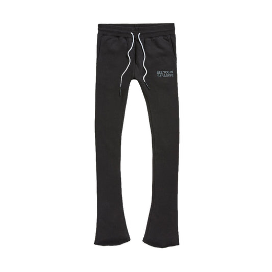 See you in paradise stacked sweatpants black