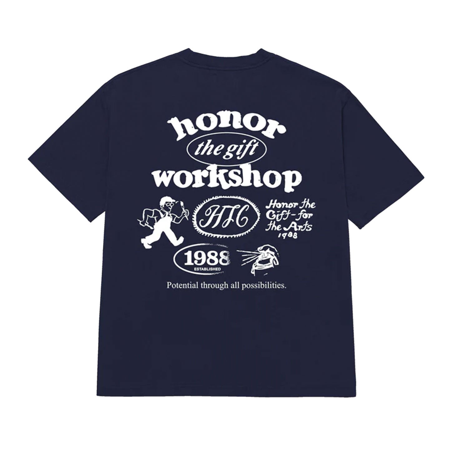 Honor the Gift workshop tee navy