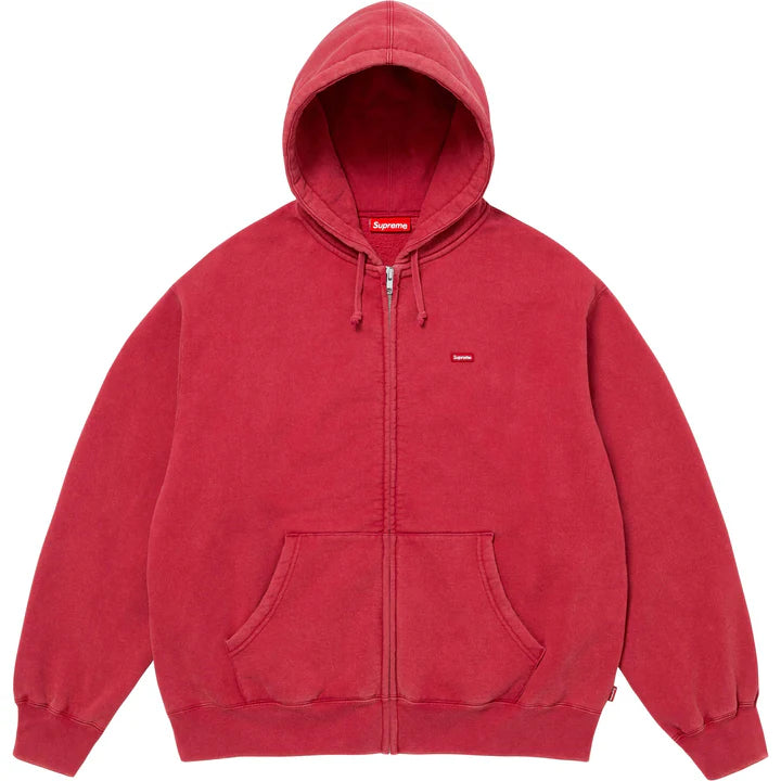 Supreme Small Box Zip Up Hooded Sweatshirt Red