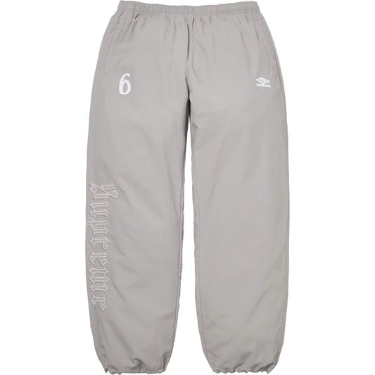 Supreme Umbro Rhinestone Track Pants Light Grey