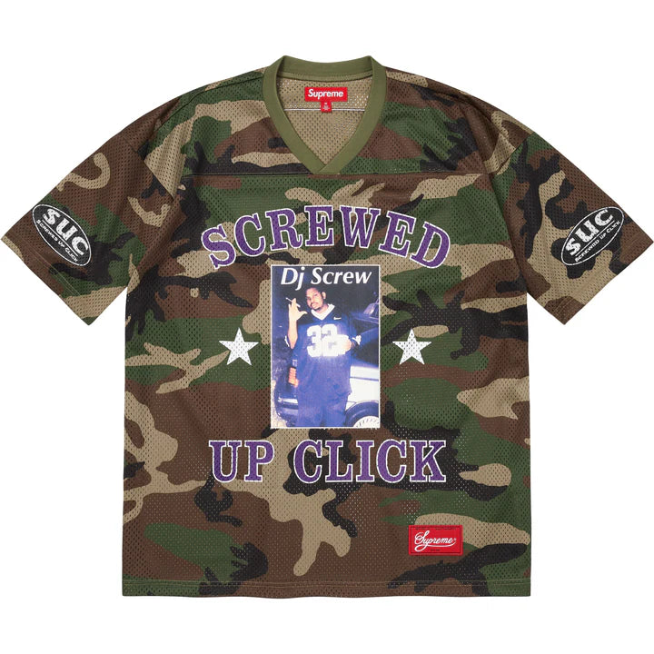 Supreme DJ Screw Football Jersey Camo