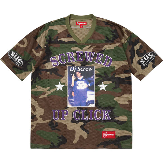 Supreme DJ Screw Football Jersey Camo