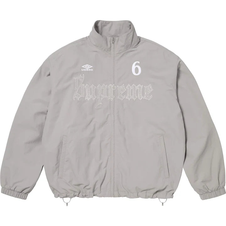 Supreme Umbro Rhinestone Track Jacket Light Grey