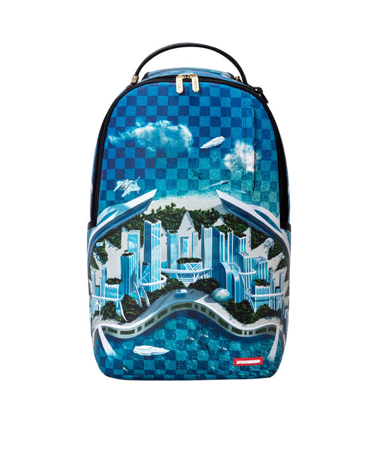 Sprayground Shark Island Skyport Future City Backpack