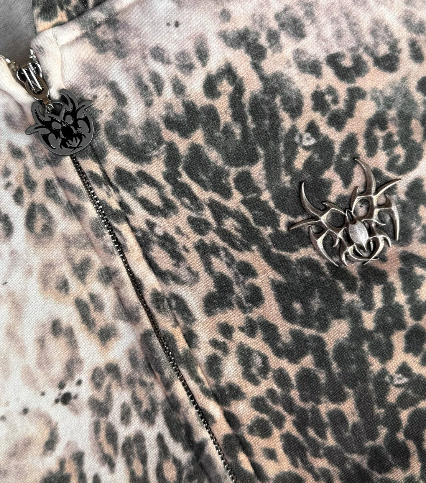 Chew Forever Leopard Studded Hoodie