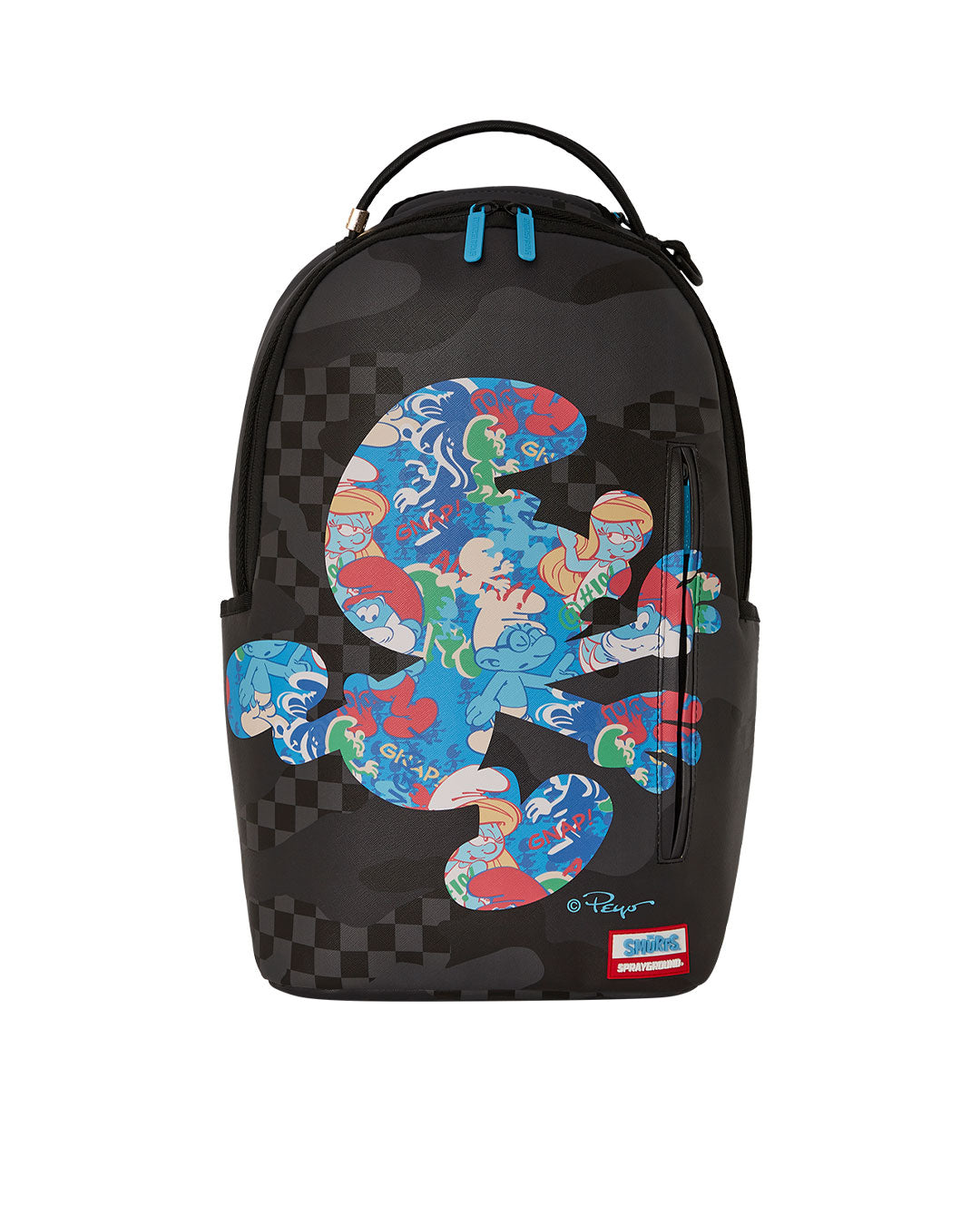 Sprayground Smurfs within backpack