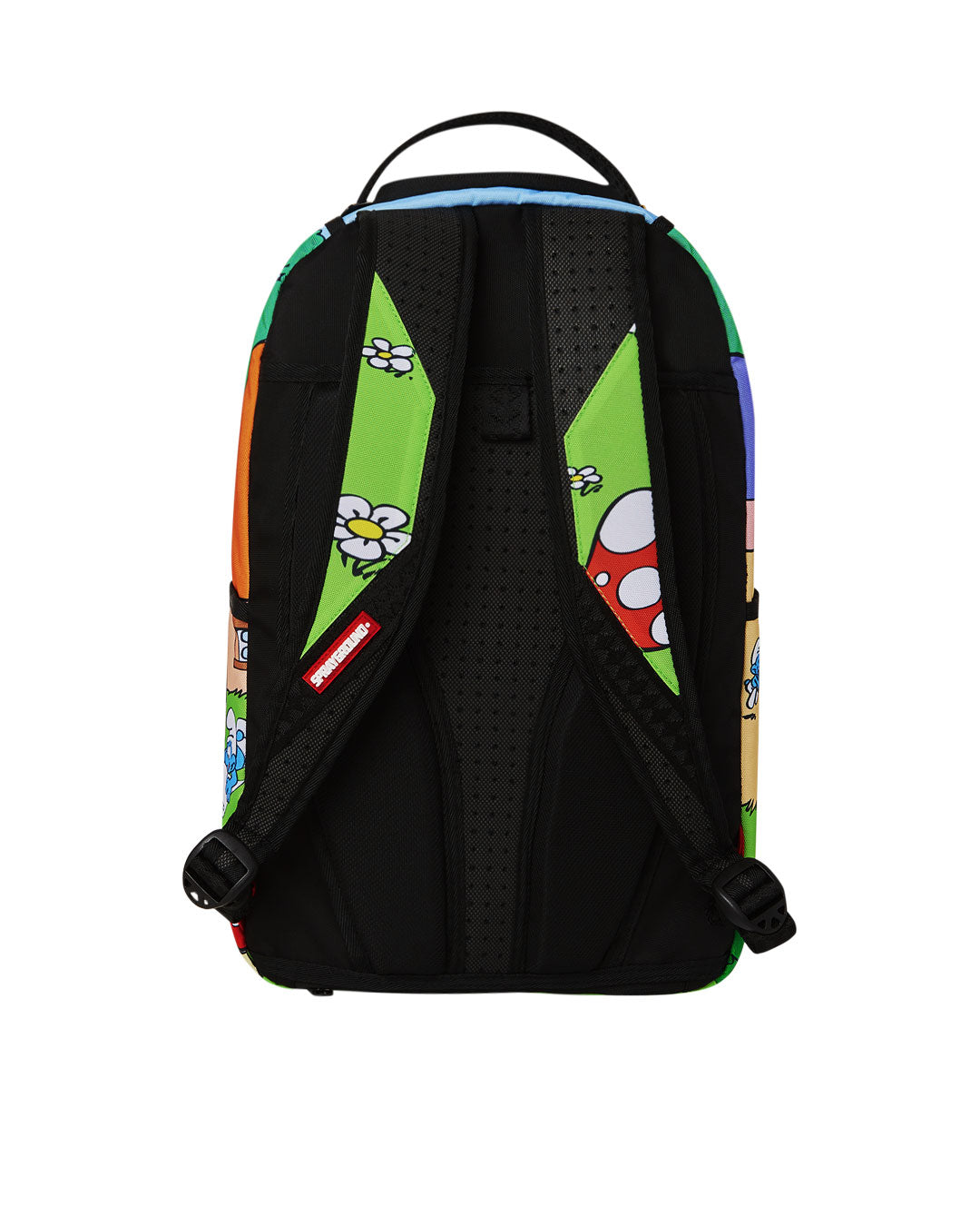 Sprayground Smurfs mushroom village backpack