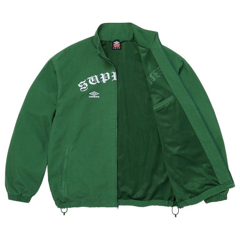 Supreme Umbro Cotton Ripstop Track Jacket Green