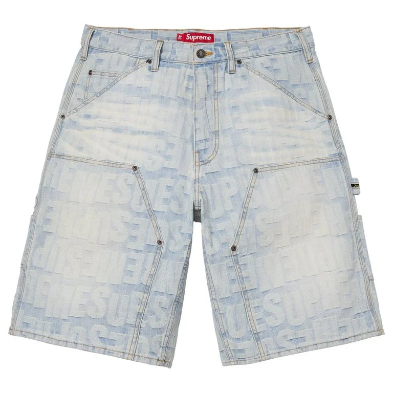 Supreme Repeat Jacquard Double Knee Denim Shorts