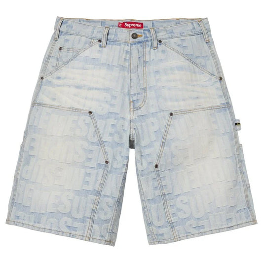 Supreme Repeat Jacquard Double Knee Denim Shorts
