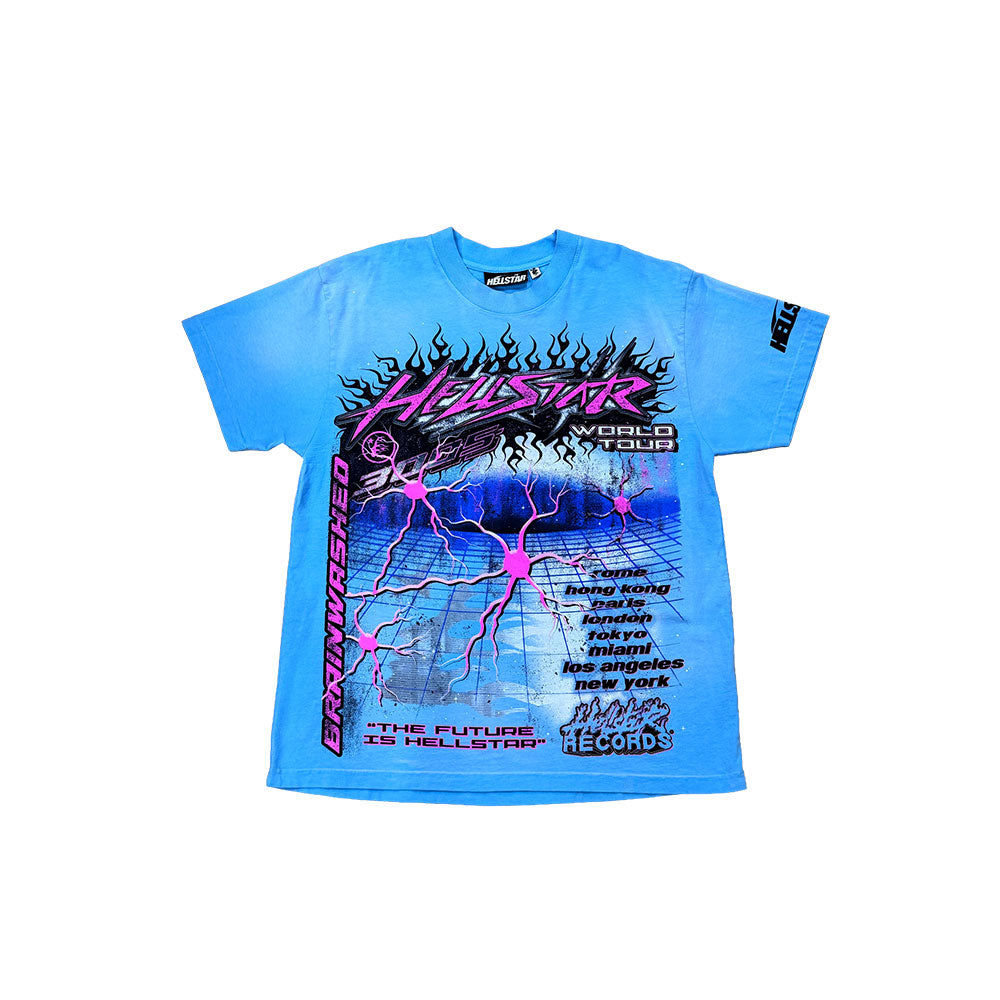 Hellstar Neuron Tour Tee Light Blue