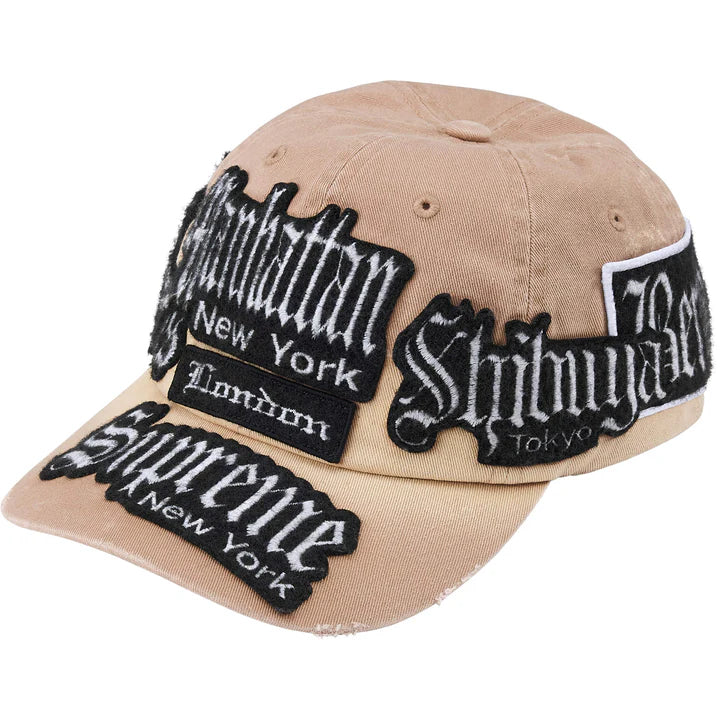 Supreme City Patches 6-Panel Hat Tan