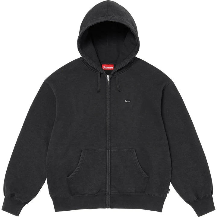 Supreme Small Box Zip Up Hooded Sweatshirt Black