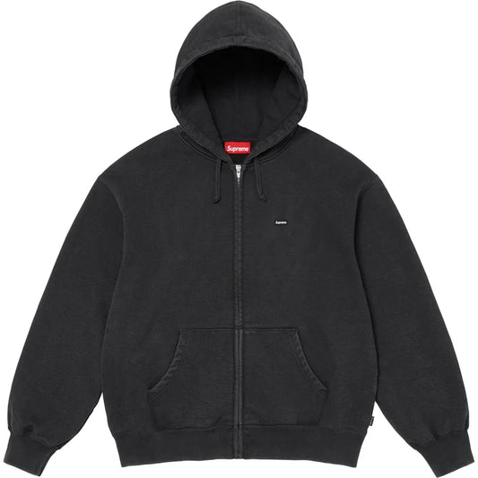 Supreme Small Box Zip Up Hooded Sweatshirt Black