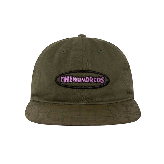 The Hundreds croc snapback forest