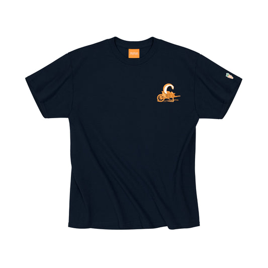 Carrots wheel barrel tee navy