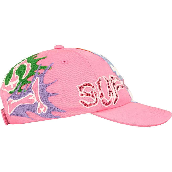 Supreme WFST 6 Panel Hat Pink