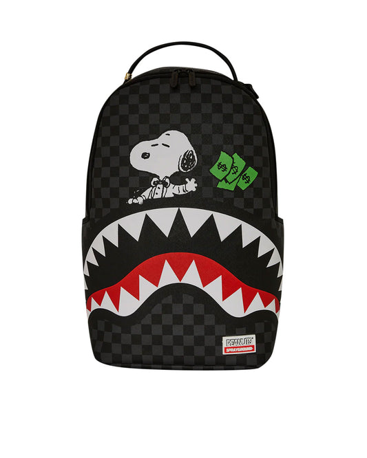 Sprayground Snoopy shark rich backpack