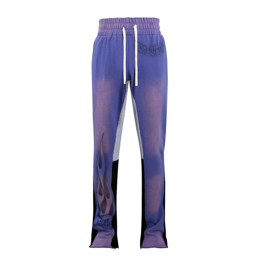 Lost Intricacy lavender flare pants