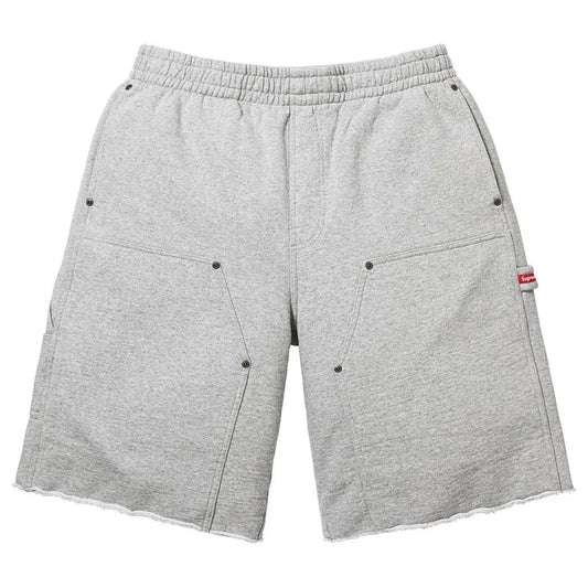 Supreme Double Knee Painter Sweatshort Grey