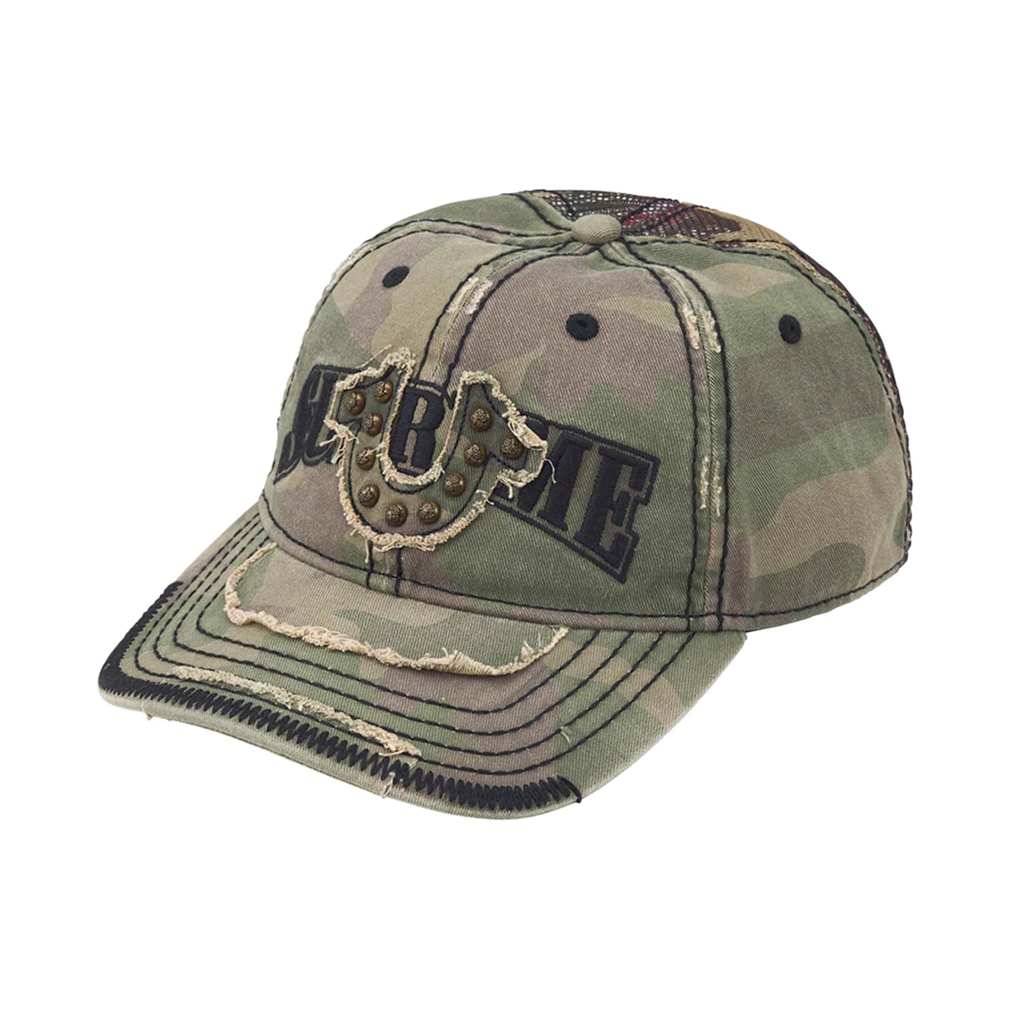 Supreme x Tru Religion mesh back 6-panel camo