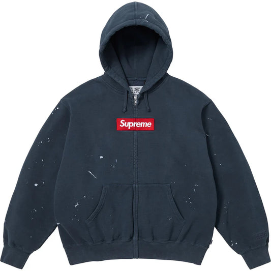 Supreme Maison Margiela Box Logo Hoodie Navy