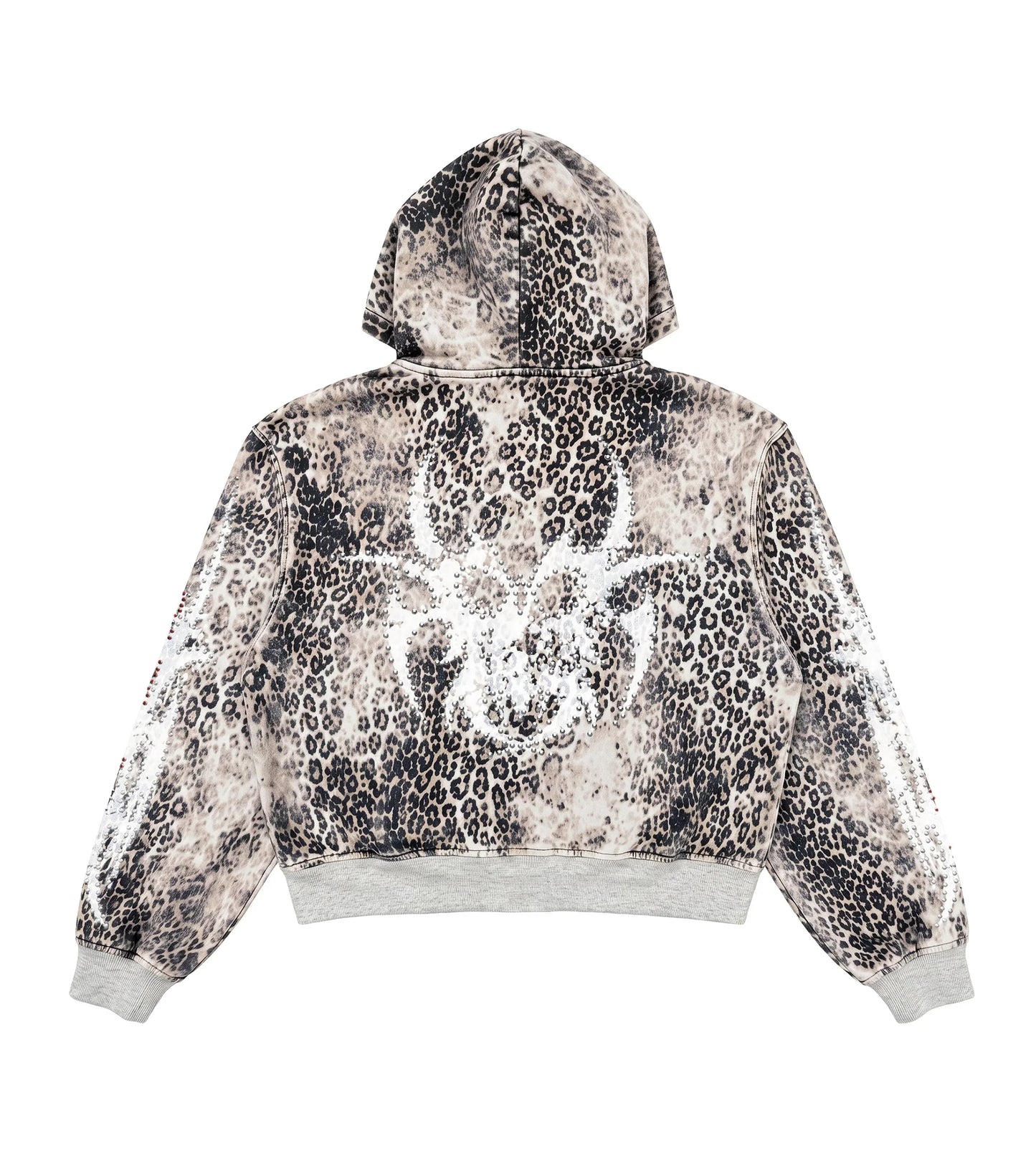 Chew Forever Leopard Studded Hoodie