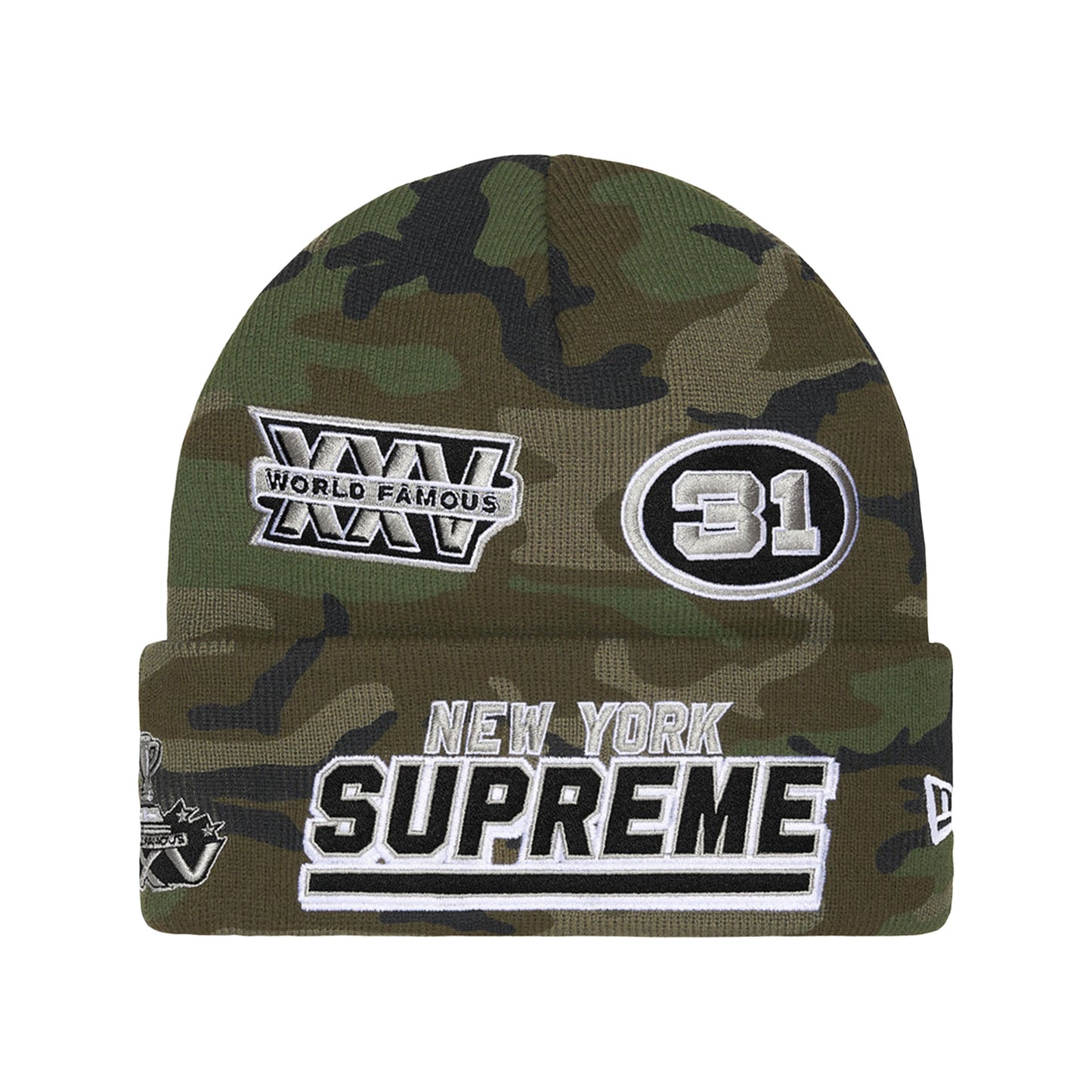 Supreme New Era Football Beanie Camo