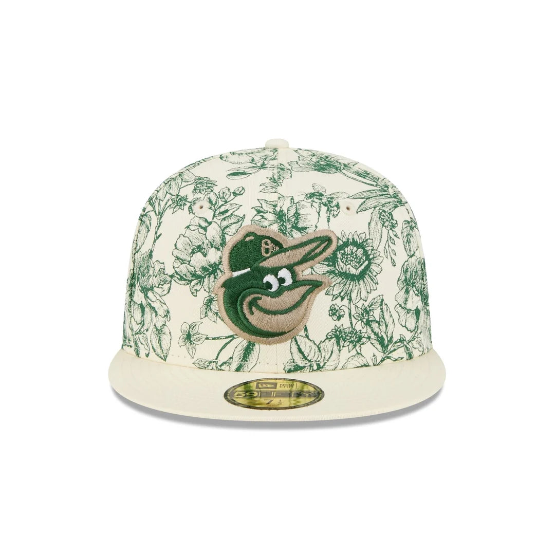 New Era Spring Floral Baltimore Orioles Fitted