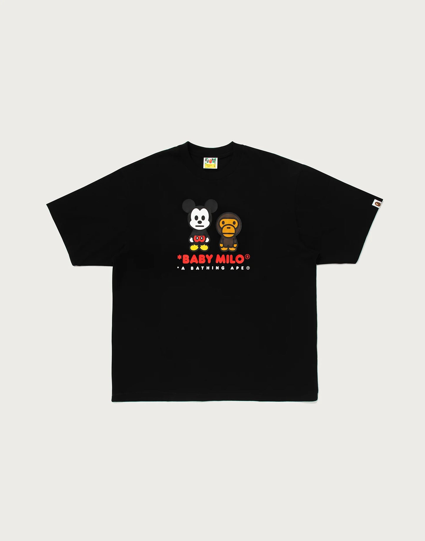 Bape X Disney Mickey Mouse Baby Milo Tee Black
