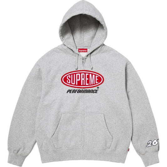 Supreme Performance Zip Up Hoodie Grey