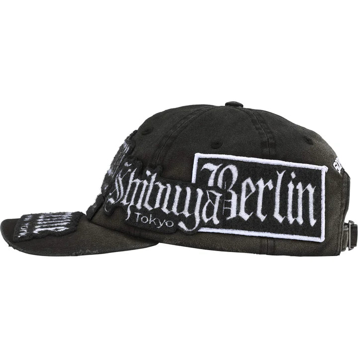 Supreme City Patches 6-Panel Hat Black