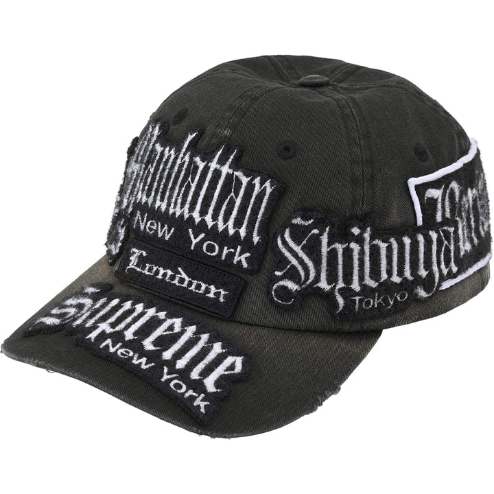 Supreme City Patches 6-Panel Hat Black