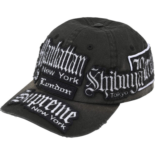 Supreme City Patches 6-Panel Hat Black