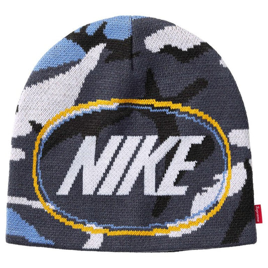 Supreme Nike Oval Beanie Blue Camo