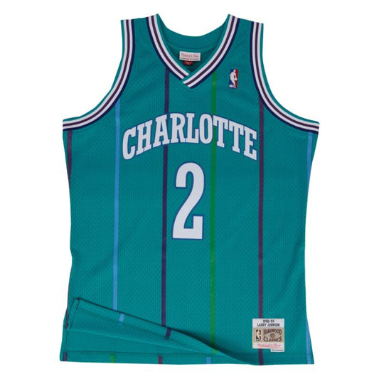 Charlotte Hornets Larry Johnson Swingman Jersey 1992-1993