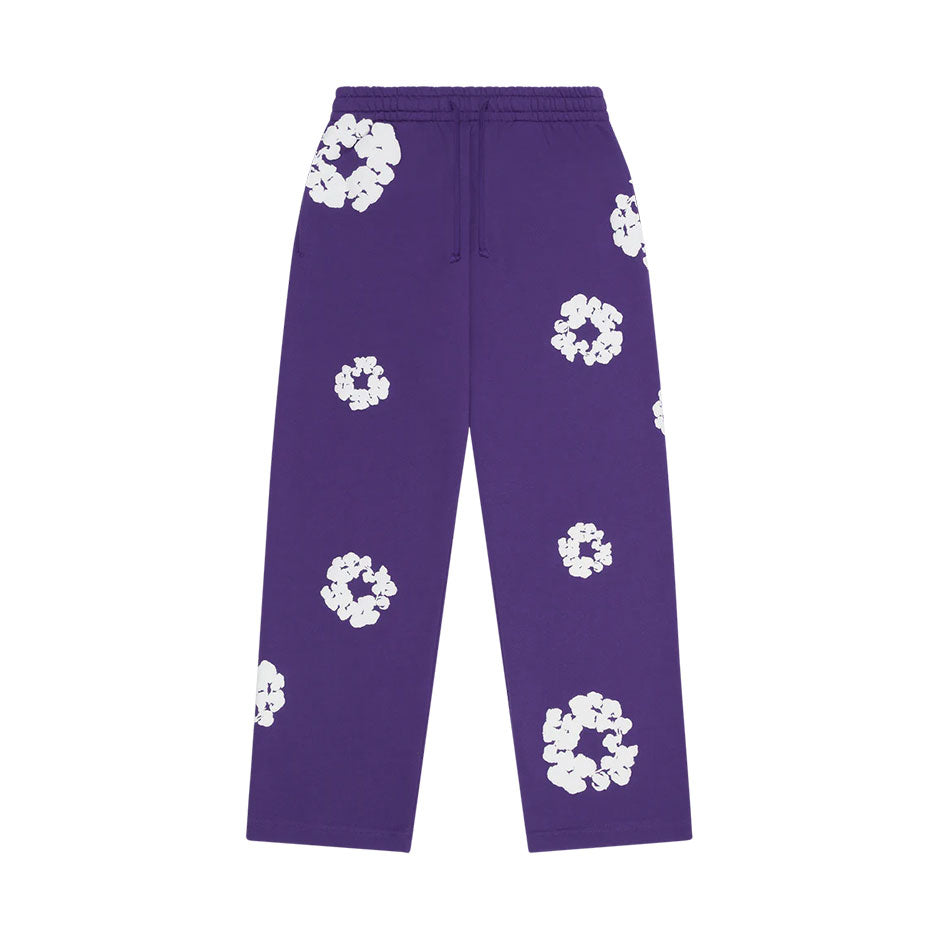 Denim tears cotton wreath baggy sweatpants purple