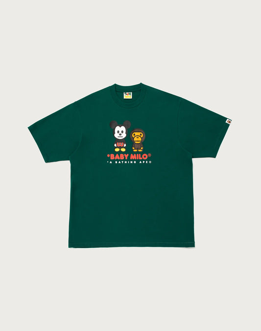 Bape x Disney Mickey Mouse Baby Milo Tee Green