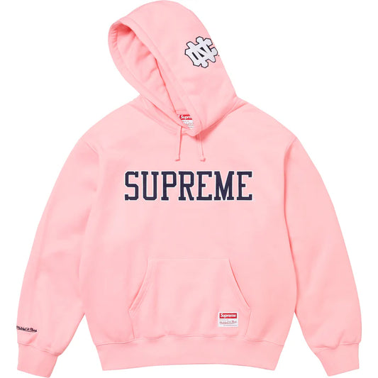 Supreme x Mitchell & Ness UNC NCAA hooded sweatshirt