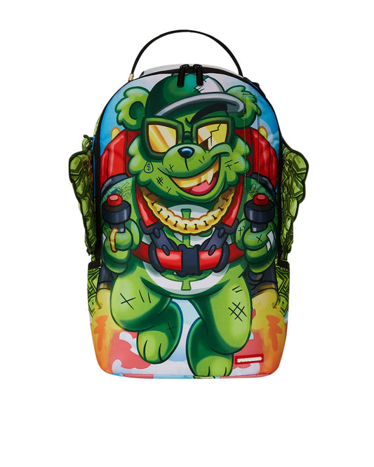 Sprayground money bear we bout to take off backpack