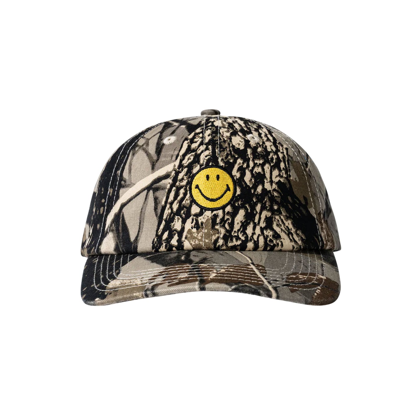 Market smiley badge 6 panel hat