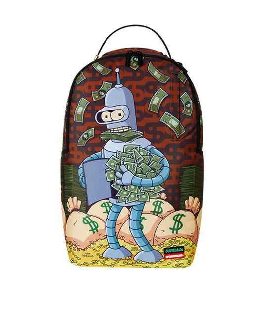 Sprayground Futurama cash in Bender backpack