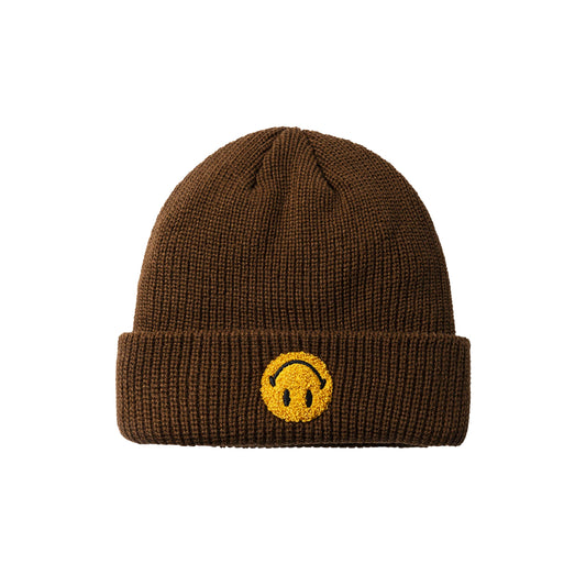 Market smiley upside down beanie