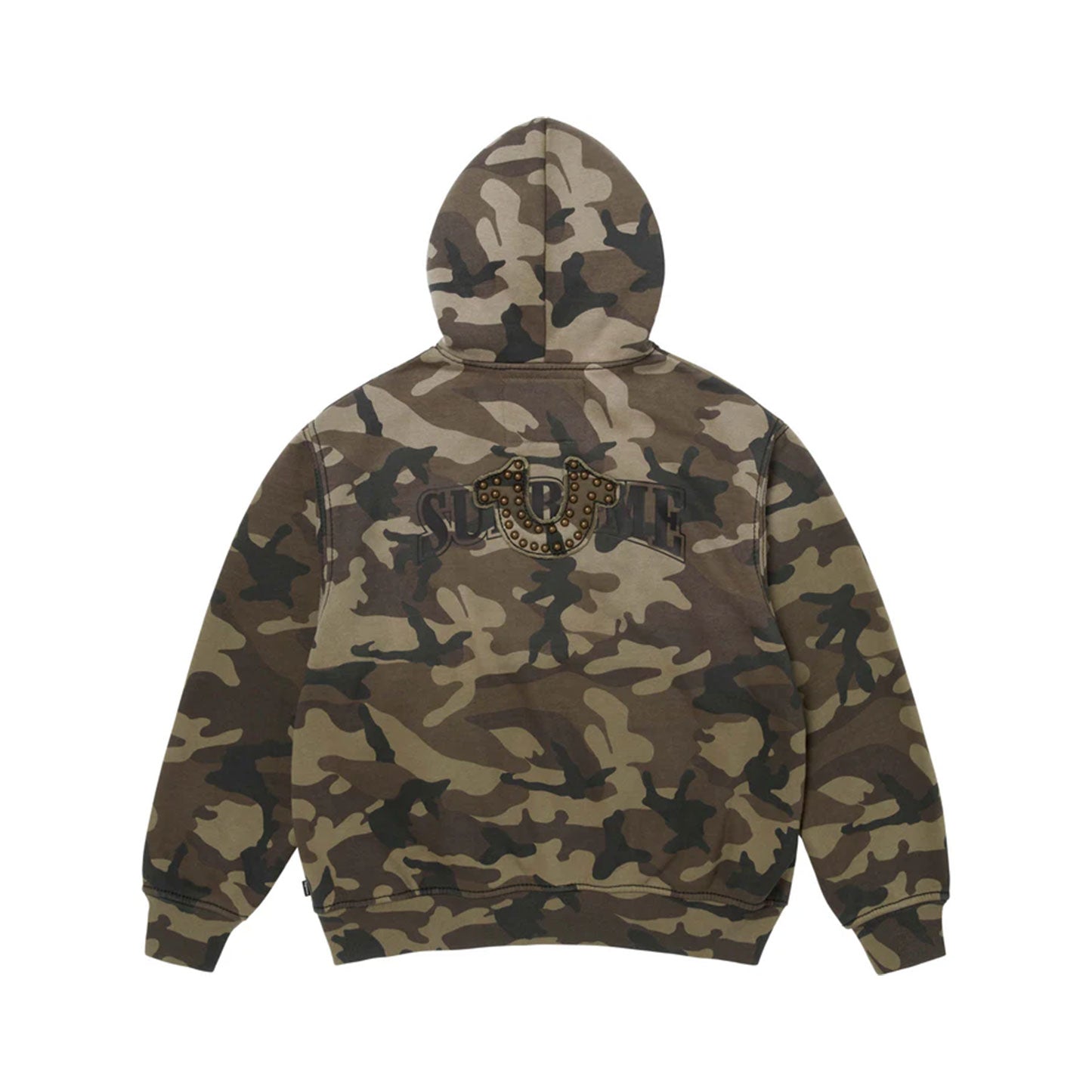 Supreme x Tru Religion Zip up hooded sweatshirt camo