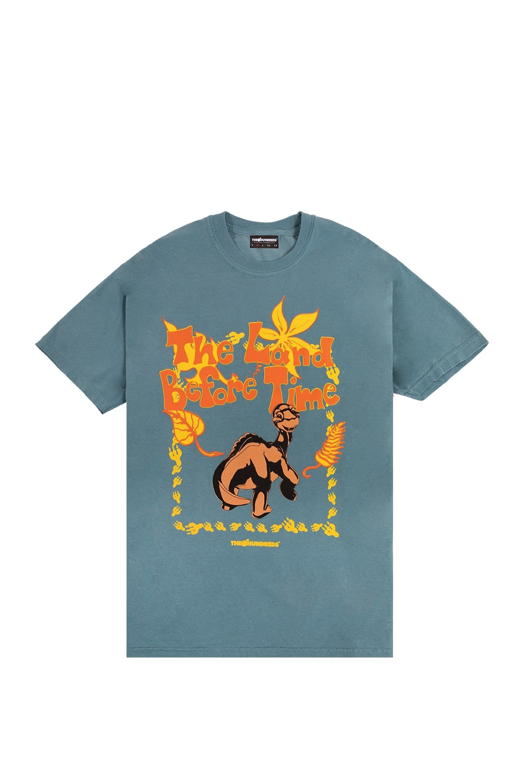 The Hundreds pineapple x Land Before Time little foot tee