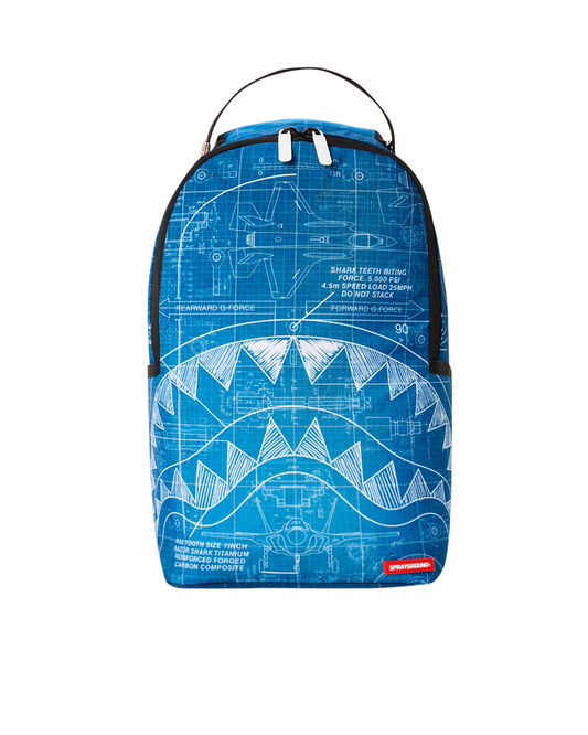 Sprayground mini schematic sharks backpack