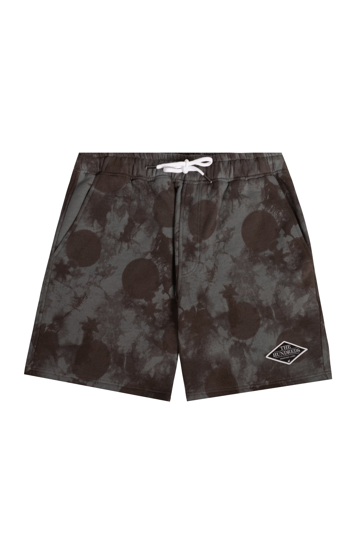 The Hundreds resist tie dye shorts black